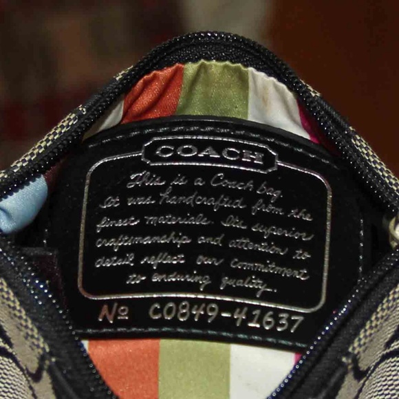 Small Coach Change Accessories Purse Black Brown - Picture 2 of 2